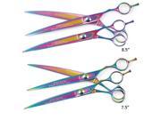 Master Grooming Tools TP5203 85 MG 5200 Rainbow Shears Curved 8.5In