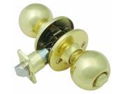 Design House 740803 Ball Universal Latch Privacy Door Knob Adjustable Backset Polished Brass Finish 740803