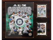 C and I Collectables 1215MARINERSGR MLB 12 inch x 15 inch Seattle Mariners All T