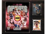 C and I Collectables 1215ROCKETSGR NBA 12 inch x 15 inch Houston Rockets All Tim
