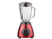 BRENTWOOD JB 810 5 Speed Blender with Stainless Steel Base Glass Jar Red