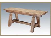Montana Woodworks MWHCPSB6SL Plank Style Bench 6 Foot Homestead Collection Stain