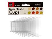 Bulk Buys HC008 8 Pack Mini Plastic Condiment Cups Case of 72