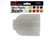 Bulk Buys HC007 8 Pack Mini Plastic Condiment Bowls Case of 72