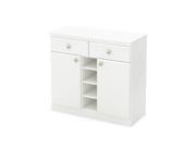 South Shore Morgan Collection Storage Console Pure White 7260770