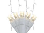 Wintergreen 22014 70 Warm White 5mm LED Icicle Light Set White Wire