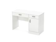 South Shore 7250070 Axess Collection Small Desk Pure White