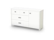 South Shore 3650028 Tiara Collection Dresser Pure White