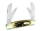 Schrade SCHSCH4UH Knives Folder Knife Stag Handle Uncle Henry Congress 3 1 2 Cl