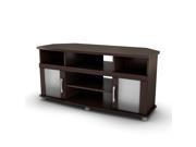 South Shore 4219690 City Life Collection Corner TV Stand Chocolate