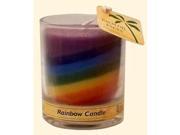 Candle Rainbow Jar Unsctd 2.5 oz pack of 12