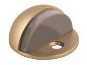 Design House 204750 Floor Mounted Dome Shaped Door Stop Satin Brass Finish 204750