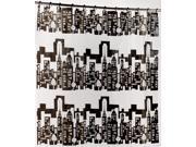 Carnation Home Fashions SCPEVA HK CTS Cityscape 5 Gauge Peva Shower Curtain with