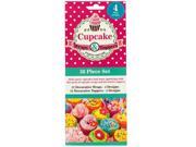 Bulk Buys HM068 Decorative Cupcake Wraps And Toppers Set 144 Pack