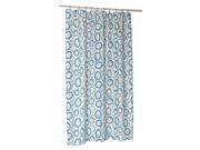 Carnation Home Fashions SC FAB ST CIR Circles Blue Stall Size 100 Percent Polyes