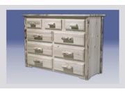 Montana Woodworks MW9DV Dresser 9 Drawer Montana Collection Lacquered