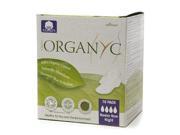 Organyc Cotton Feminine Night Pads Folded with Wings 10 Pack
