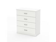 South Shore 3050034 Libra Collection 4 Drawer Chest Pure White