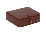 Budd Leather 542559 2 Leather Stud Ring Box Brown
