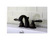 Kingston Brass KB8915NFL NUWAVE FRENCH Mini Widespread Lavatory Faucet with ABS
