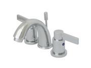 Kingston Brass KB8911NDL Two Handle 4 in. to 8 in. Mini Widespread Lavatory Faucet with Brass Pop up