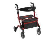 Drive Medical rtl10555rd iWalker Euro Style Rollator Red