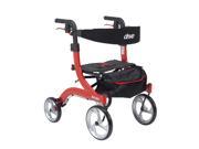 Drive Medical rtl10266 h Nitro Euro Style Walker Rollator Hemi Height Red