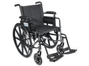 Drive Medical c416addasv sf Cirrus IV Lightweight Dual Axle Wheelchair with Adju