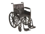 Drive Medical ssp218dfa sf Silver Sport 2 Wheelchair Detachable Full Arms Sw