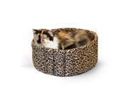 K H Pet Products Lazy Cup Small Leopard 16 x 16 x 7 KH9121