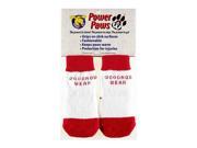 Woodrow Wear 04 01A Power Paws Advanced Extra Extra Small Red White Stripe 4 pac