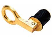 Seachoice 18821 Drain Plug 1 Snap Lock Brass