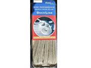 Custom Cordage 134 Double Braid Dock Line Gold And White 1 2 in. 25 ft.