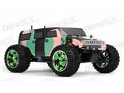 1 10 2.4Ghz Exceed RC Hammer Nitro Gas Powered RTR Off Road Monster 4WD Truck Camo Green