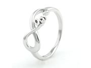 Sterling Silver Lite Infinity Love Ring