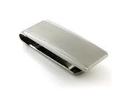 TIONEER® Men s Stainless Steel Money Clip in Satin Finish with Indented Edges