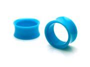 7 8 Gauge 22mm Double Flare Acrylic Hollow Turquoise Tunnel Expander Ear Plugs