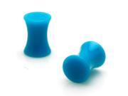 4g 5mm Double Flare Acrylic Solid Turquoise Tunnel Expander Ear Plugs