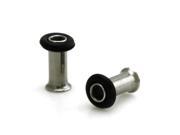 6g 4mm Stainless Steel Tunnel With Rubber Stopper Ear Expander Plugs
