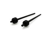 16g 1.3mm Black Acrylic Spike Starter Stretcher Ear Expander Plug