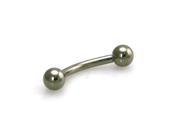 Stainless Steel Barbell Style Solid Ball Eyebrow Piercing Ring