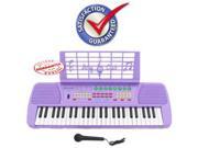 Children 49 Keys Electronic Piano Music Keyboard Purple KB49PL