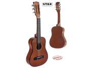 Star Kids Acoustic Toy Guitar 31 Inches Color Brown