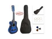Star Kids Acoustic Toy Guitar 31 Inches Blue with Bag Strings Picks
