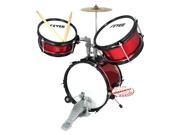 Fever Red Pieces Kids Drum Set with Sticks and Cymbal