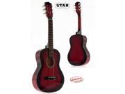 Star Kids Acoustic Toy Guitar 27 Inches Color Red