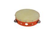 D Luca Kids 7 Inch Orange Tambourine with Head