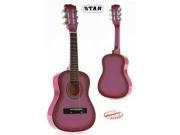 Star Kids Acoustic Toy Guitar 31 Inches Color Pink