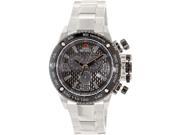 Swiss Precimax SP13246 Forge Pro Men s Black Dial Silver Stainless Steel Chronograph Watch