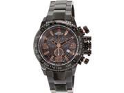 Swiss Precimax SP13245 Men s Forge Pro Black Stainless Steel Swiss Chronograph Watch with Black Dial